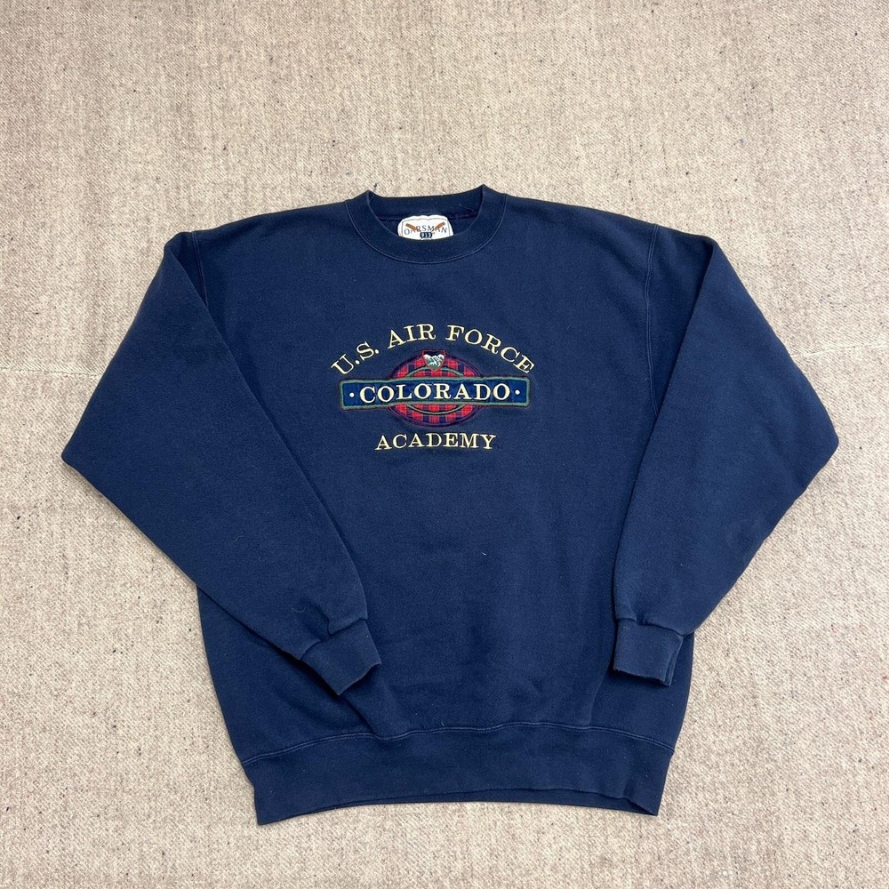 Vintage US Air Force Academy Sweatshirt Mens Large‎ Blue 1990s Colorado